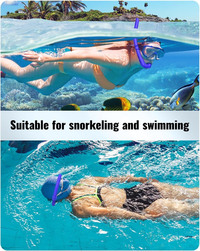 W WSTOO WSTOO Adults Diving Snorkel Breathing Tube Silicone Flexible Foldable Snorkel Anti-Drop for Freediving Swim Training,Diving and Scuba Diving,Easy to Carry for Travel - Image 5